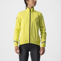 Castelli Emergency 2 regenjack lange mouw geel dames L