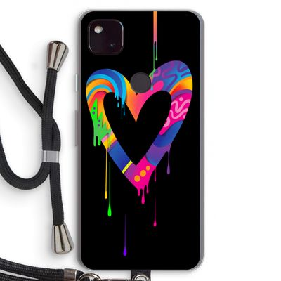 Melts My Heart: Pixel 4a 5G Transparant Hoesje met koord