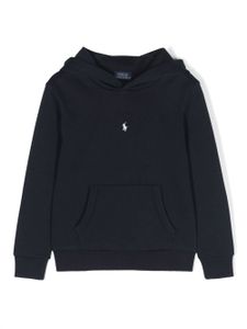 Ralph Lauren Kids hoodie en coton à logo Polo Pony - Bleu