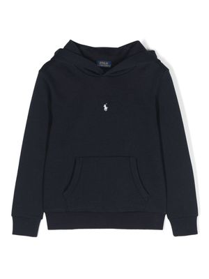 POLO RALPH LAUREN KIDS hoodie en coton à logo Polo Pony - Bleu