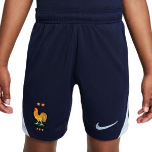 Nike Frankrijk Strike Trainingsbroekje 2024-2026 Kids Donkerblauw Lichtblauw