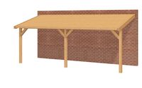 YARD Outdoor OBLIQUE Veranda Schuin dak - 700x350 cm Douglashout - Dakbeplanking- Schuin dak- - YARD Outdoor