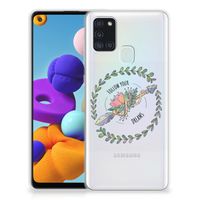 Samsung Galaxy A21s Telefoonhoesje met Naam Boho Dreams