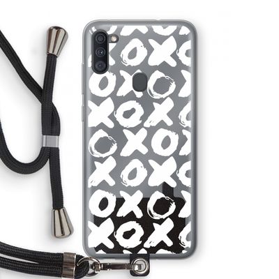 XOXO: Samsung Galaxy A11 Transparant Hoesje met koord