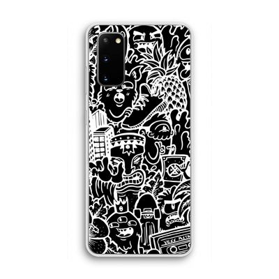 Vexx Black Mixtape: Samsung Galaxy S20 Transparant Hoesje