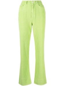 Wandler pantalon nervuré Rose à coupe droite - Vert