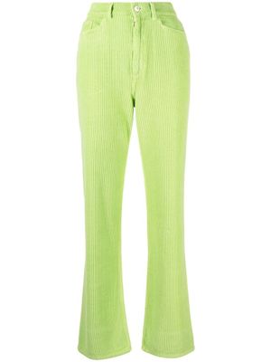 Wandler pantalon nervuré Rose à coupe droite - Vert