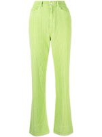 Wandler pantalon nervuré Rose à coupe droite - Vert