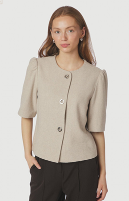 Neo Noir Blazer Xanthe Light Herringbone | Sand