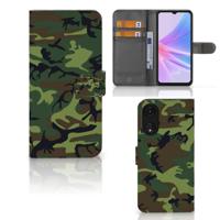 OPPO A78 5G | A58 5G | Telefoon Hoesje | Army Dark