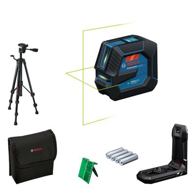 Bosch Blauw GLL 20-22 G Lijnlaser | 4x batterij 1,5V LR6 (AA) | Statief BT 150 | In Doos - 0601065601
