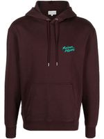 Maison Kitsuné hoodie en coton à logo brodé - Marron