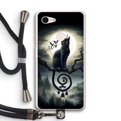 Moonlight Companions: Pixel 3 XL Transparant Hoesje met koord