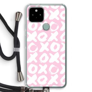 XOXO: Pixel 5 Transparant Hoesje met koord