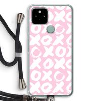 XOXO: Pixel 5 Transparant Hoesje met koord