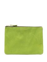 Comme Des Garçons Wallet pochette en cuir à fermeture zippée - Vert