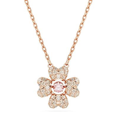 Swarovski 5674211 Ketting Idyllia Klavertje rosekleurig-wit-roze 38-45 cm