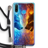 Fire & Ice: Huawei P30 Lite Transparant Hoesje met koord