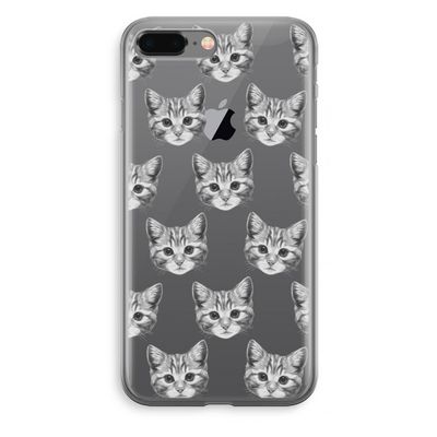 Kitten: iPhone 8 Plus Transparant Hoesje