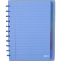 Atoma Seyes schrift, ft A4 +, 120 bladzijden, PP, gelijnd, met 6 tabbladen en 5 showtassen, assorti