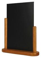 Krijtbord securit 323x270x71mm teak hout