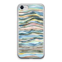 Watercolor Agate: iPhone 8 Transparant Hoesje