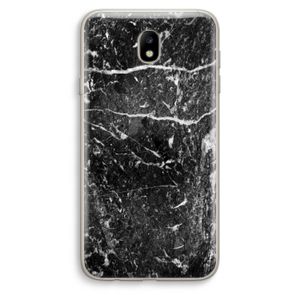 Zwart marmer: Samsung Galaxy J7 (2017) Transparant Hoesje