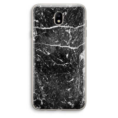 Zwart marmer: Samsung Galaxy J7 (2017) Transparant Hoesje