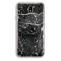 Zwart marmer: Samsung Galaxy J7 (2017) Transparant Hoesje