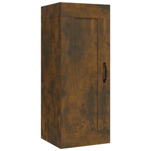 The Living Store Hangkast Smoked Oak 35x34x90 cm - wandgemonteerd