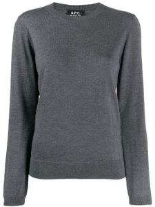 A.P.C. pull à encolure ronde - Gris