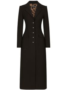 Dolce & Gabbana manteau réversible à simple boutonnage - Noir