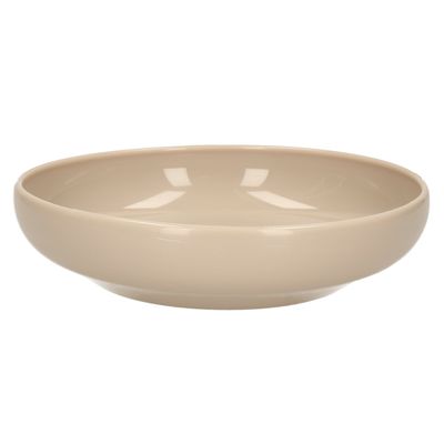 Kommetje/schaaltje - Dessert/ontbijt - Kunststof - D16 x 4 cm - taupe Kommetje/schaaltje - Dessert/ontbijt - Kunststof - D16 x 4 cm - taupe