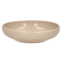 Kommetje/schaaltje - Dessert/ontbijt - Kunststof - D16 x 4 cm - taupe