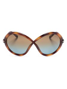 TOM FORD Eyewear lunettes de soleil Jada à monture papillon - Marron