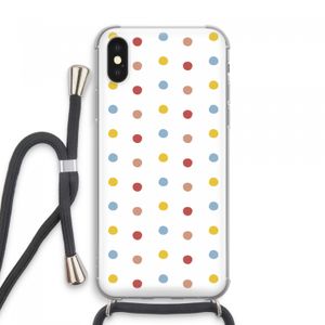 Bollen: iPhone XS Max Transparant Hoesje met koord