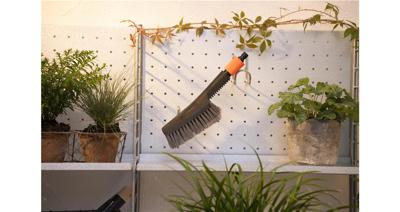 GARDENA Cleansystem schoonmaakset met borstel S soft, zeepstaafjes en aansluitstukken wasborstel