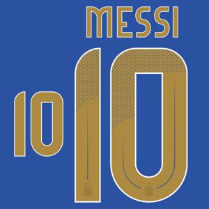 Messi 10 (Officiële Argentinië Away Bedrukking 2024-2025)