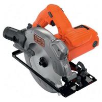 Serra circular Black & Decker CS1250LK de 66 mm e 1250 W com laser, guia paralela e estojo de transporte.