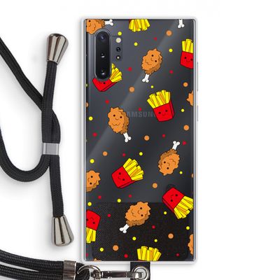 Chicken 'n Fries: Samsung Galaxy Note 10 Plus Transparant Hoesje met koord