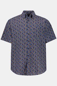Grote Maten linnen overhemd, Heren, blauw, Maat: XXL, Linnen/Katoen, JP1880