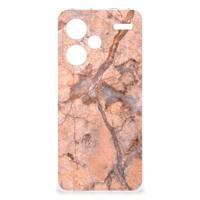 Xiaomi Redmi Note 13 Pro Plus | TPU | Siliconen hoesje | Marmer Oranje