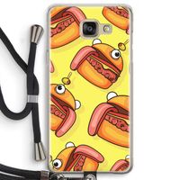Hamburger: Samsung Galaxy A5 (2016) Transparant Hoesje met koord