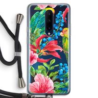 Papegaaien: OnePlus 7 Pro Transparant Hoesje met koord