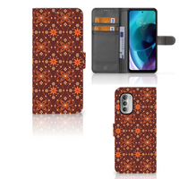 Motorola Moto G51 5G Telefoon Hoesje Batik Brown