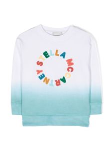 Stella McCartney Kids sweat à patch logo - Blanc