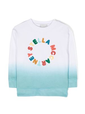Stella McCartney Kids sweat à patch logo - Blanc