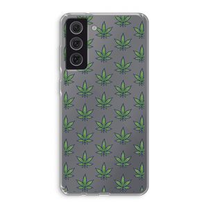 Weed: Samsung Galaxy S21 FE Transparant Hoesje