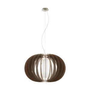 EGLO Stellato 3 hangende plafondverlichting Flexibele montage E27 Bruin, Nikkel, Wit