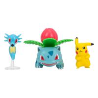 Pokémon Battle Figure Set 3-Pack Pikachu #2, Horsea, Ivysaur 5 cm - thumbnail
